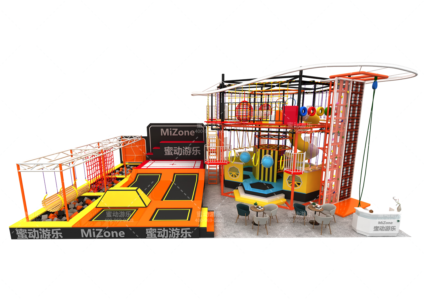 各種不可錯過的網(wǎng)紅項(xiàng)目盡在蜜動蹦床樂園！