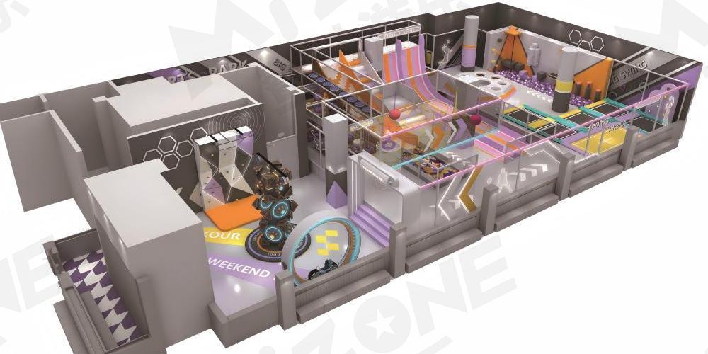 蜜動(dòng)游樂案例 | 運(yùn)動(dòng)館系列：炫影動(dòng)力樂園