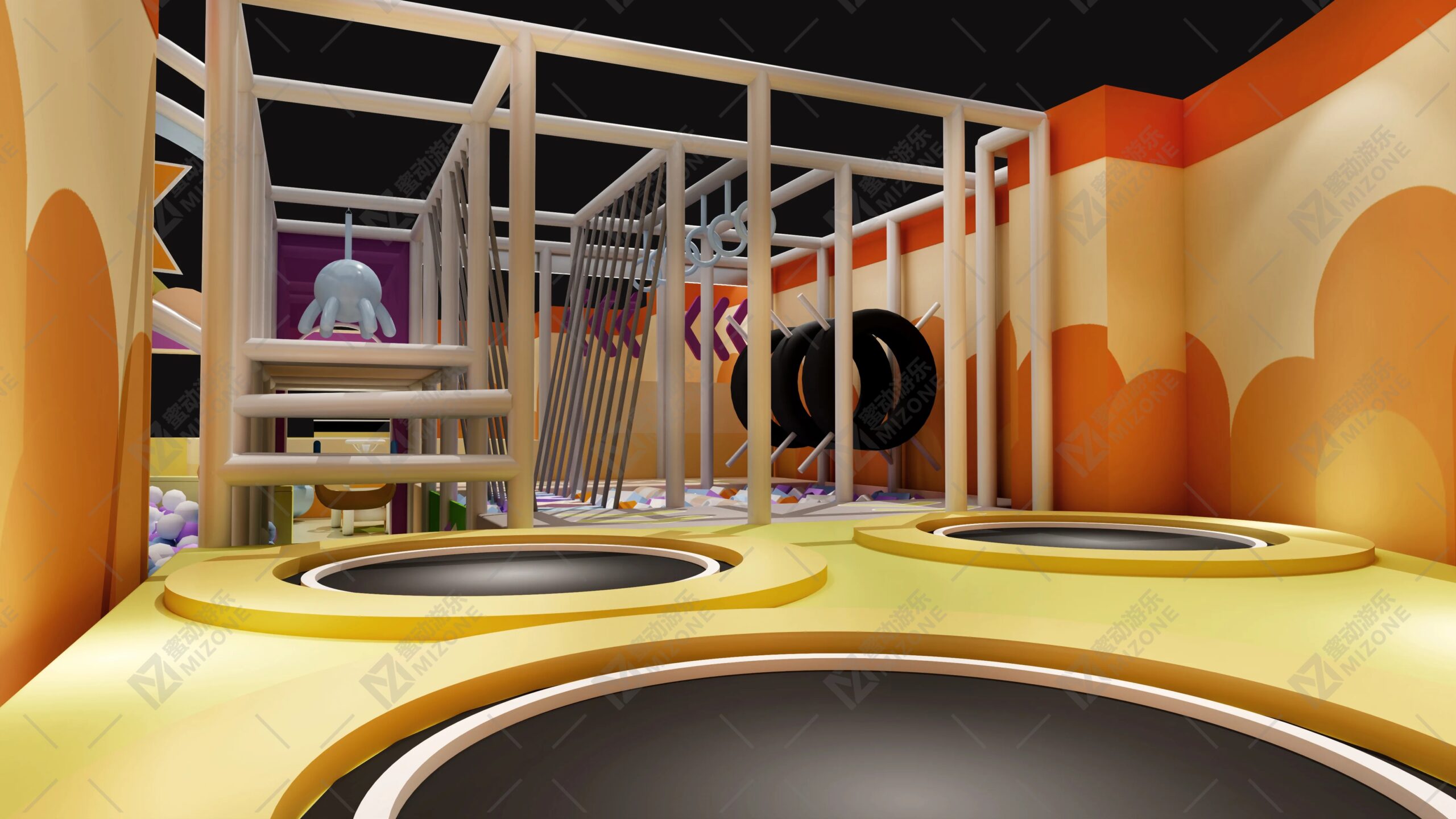 蘭州開蹦床館找源頭廠？蜜動游樂：設(shè)計(jì)生產(chǎn)安裝運(yùn)營全包