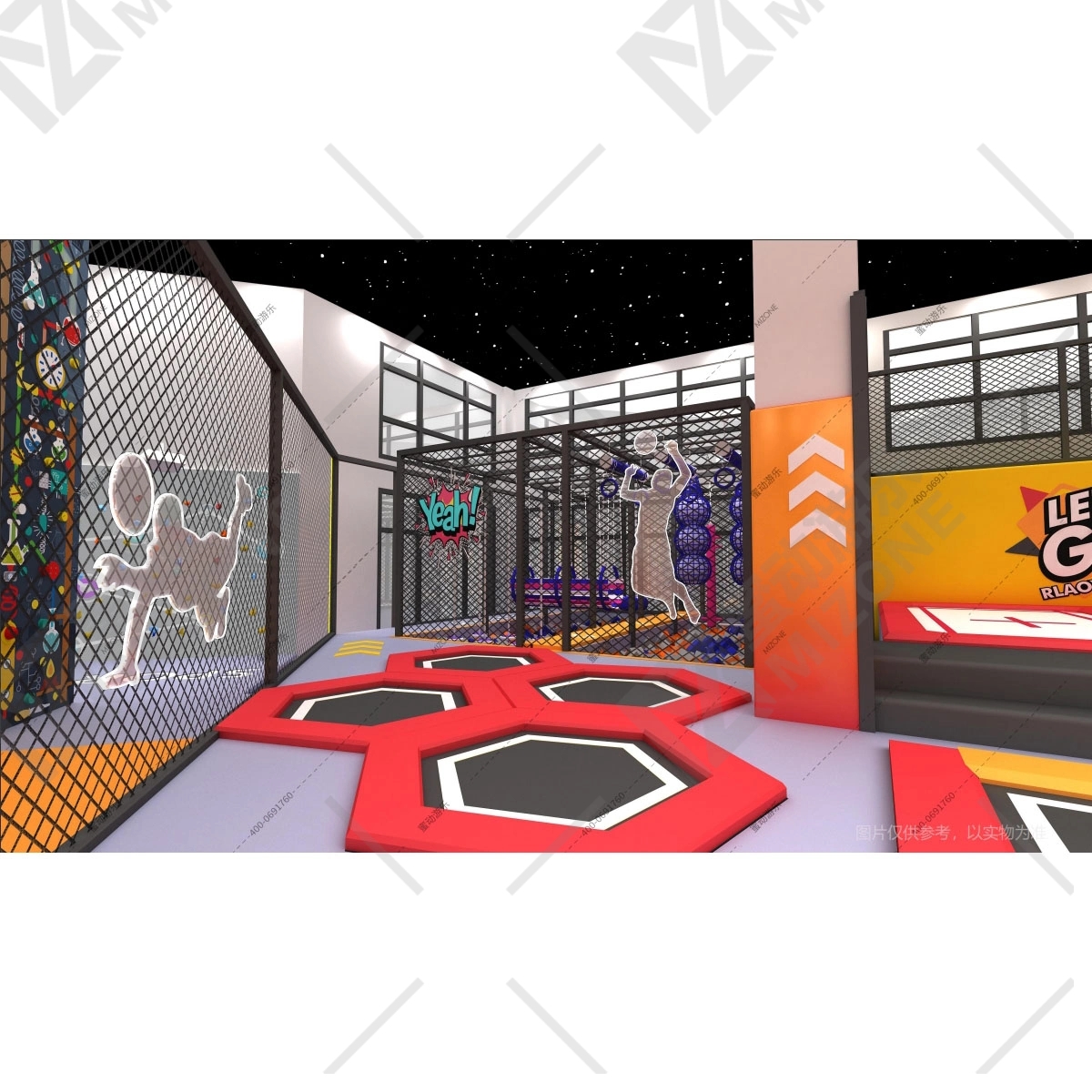 內(nèi)蒙古想開蹦床公園？找蜜動游樂，源頭廠家省心又靠譜！